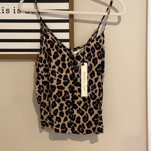 Women’s size M brand new dressy Cheetah tank top